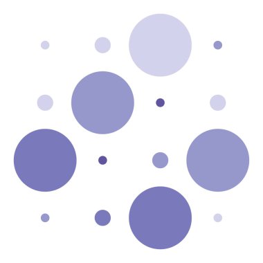 4x4 daireler varyasyon dizaynı. Noktalı, benekli, çilli 