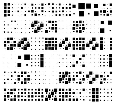 4x4 küp, kare geometrik düzenleme. Kare resimleme