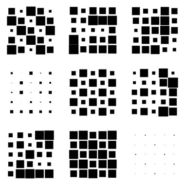 5x5 küp, kare geometrik düzenleme. Kare resimleme