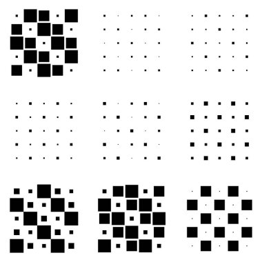 5x5 küp, kare geometrik düzenleme. Kare resimleme