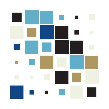 6x6 küp, kare geometrik düzenleme. Kare resimleme