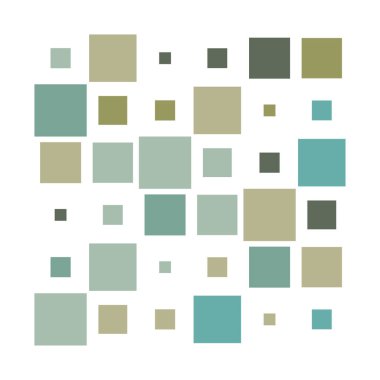 6x6 küp, kare geometrik düzenleme. Kare resimleme