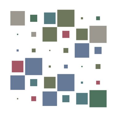 6x6 küp, kare geometrik düzenleme. Kare resimleme