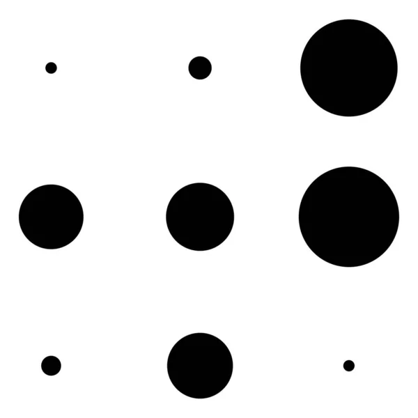 3X3 Cercles Points Conception Variation Taches Mouchetures Taches Rousseur — Image vectorielle