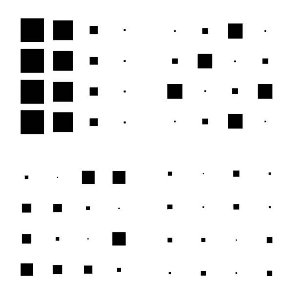 Cubo 4X4 Disposizione Geometrica Quadrata Illustrazione Quadrata — Vettoriale Stock