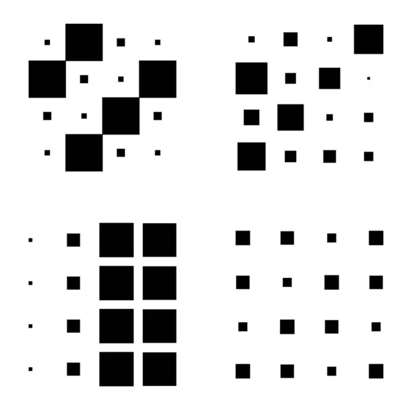 4X4 Sześcian Kwadratowy Układ Geometryczny Ilustracja Kwadratowa — Wektor stockowy