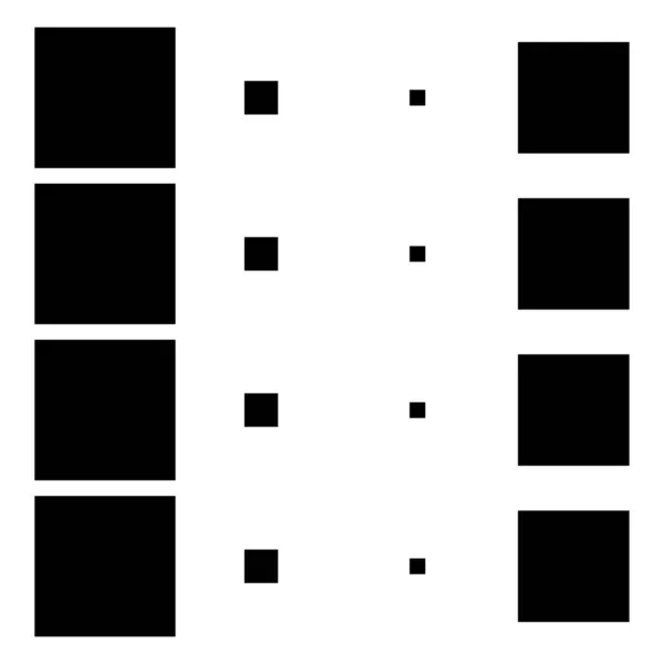 Cubo 4X4 Arranjo Geométrico Quadrado Ilustração Quadrada — Vetor de Stock