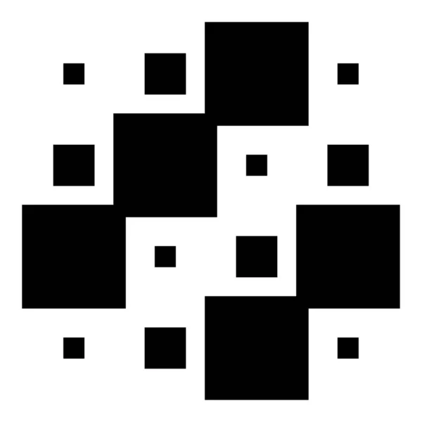 4X4 Kubus Vierkant Geometrische Opstelling Vierkante Illustratie — Stockvector