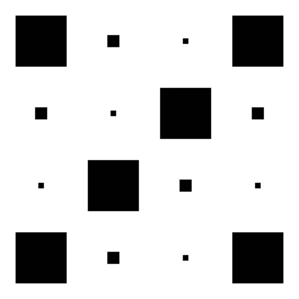 4X4 Kocka Négyzet Alakú Geometriai Elrendezéssel Négyzet Illusztráció — Stock Vector