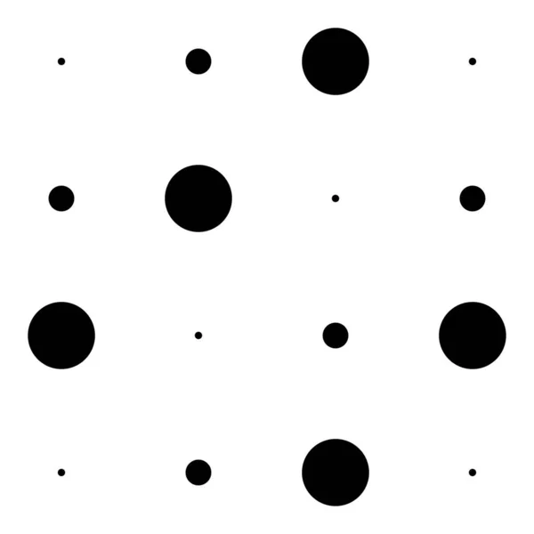 Conception Variation Points 4X4 Cercles Taches Mouchetures Taches Rousseur — Image vectorielle