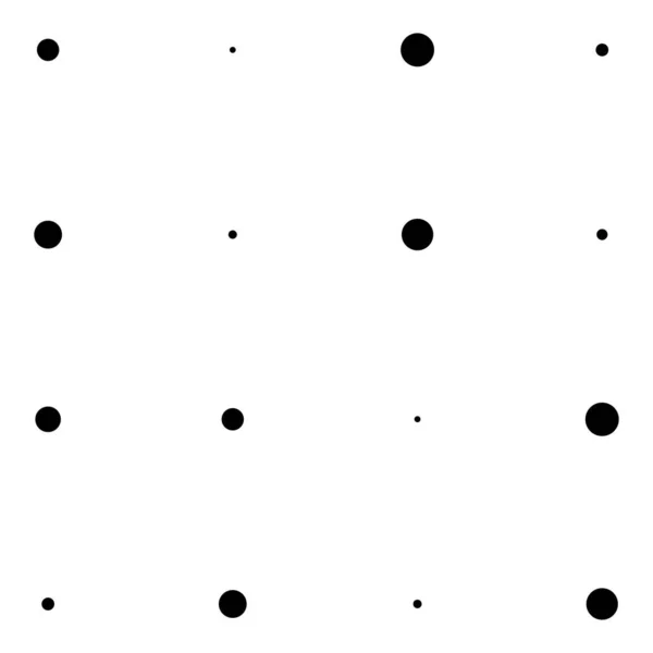 Conception Variation Points 4X4 Cercles Taches Mouchetures Taches Rousseur — Image vectorielle