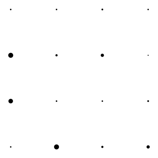 Conception Variation Points 4X4 Cercles Taches Mouchetures Taches Rousseur — Image vectorielle