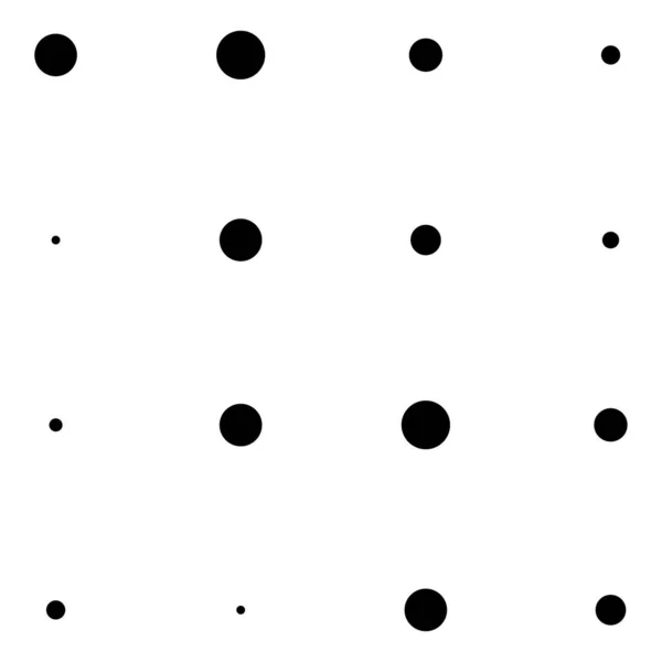 4X4 Kreise Punkte Variation Design Gepunktet Flecken Sommersprossen — Stockvektor