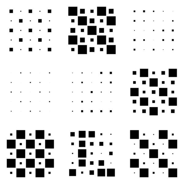 Sześcian 5X5 Kwadratowy Układ Geometryczny Ilustracja Kwadratowa — Wektor stockowy