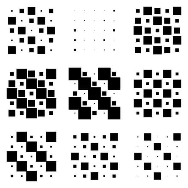 5X5立方体 正方形几何排列 方格说明 — 图库矢量图片