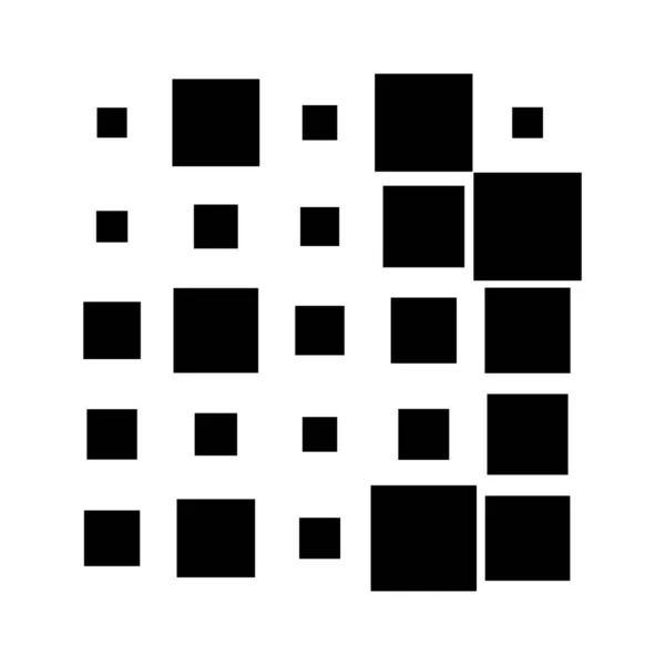 5X5 Kocka Négyzet Alakú Geometriai Elrendezéssel Négyzet Illusztráció — Stock Vector