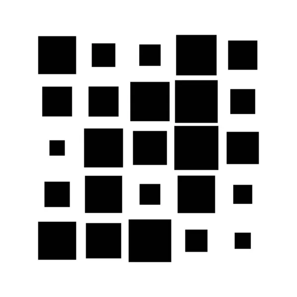 5X5 Kocka Négyzet Alakú Geometriai Elrendezéssel Négyzet Illusztráció — Stock Vector