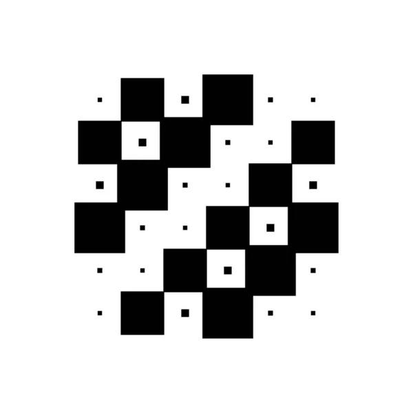 6X6 Kubus Vierkant Geometrische Opstelling Vierkante Illustratie — Stockvector