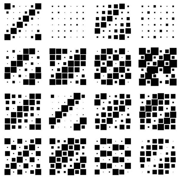 6X6 Würfel Quadratische Geometrische Anordnung Quadratische Abbildung — Stockvektor