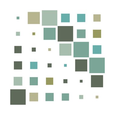 6x6 küp, kare geometrik düzenleme. Kare resimleme