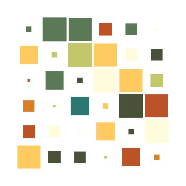 6x6 küp, kare geometrik düzenleme. Kare resimleme