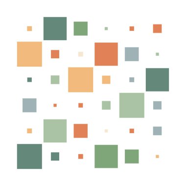 6x6 küp, kare geometrik düzenleme. Kare resimleme