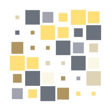 6x6 küp, kare geometrik düzenleme. Kare resimleme