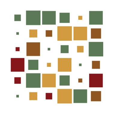 6x6 küp, kare geometrik düzenleme. Kare resimleme