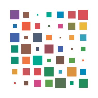 7x7 küp, kare geometrik düzenleme. Kare resimleme