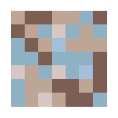 7x7 küp, kare geometrik düzenleme. Kare resimleme