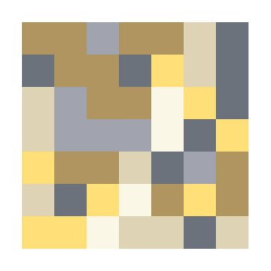 7x7 küp, kare geometrik düzenleme. Kare resimleme