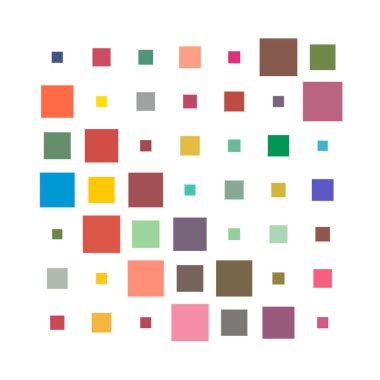 7x7 küp, kare geometrik düzenleme. Kare resimleme