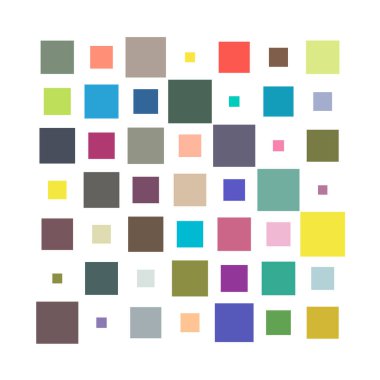 7x7 küp, kare geometrik düzenleme. Kare resimleme