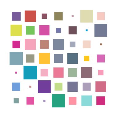 7x7 küp, kare geometrik düzenleme. Kare resimleme