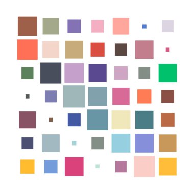 7x7 küp, kare geometrik düzenleme. Kare resimleme