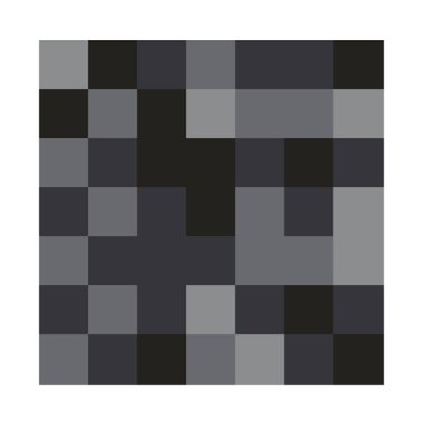 7x7 küp, kare geometrik düzenleme. Kare resimleme