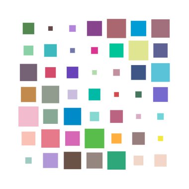 7x7 küp, kare geometrik düzenleme. Kare resimleme