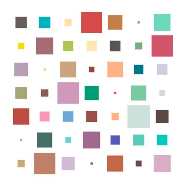 7x7 küp, kare geometrik düzenleme. Kare resimleme