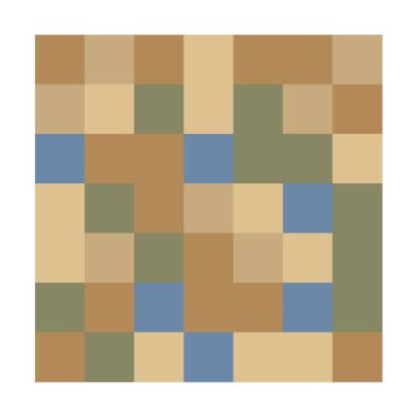 7x7 küp, kare geometrik düzenleme. Kare resimleme