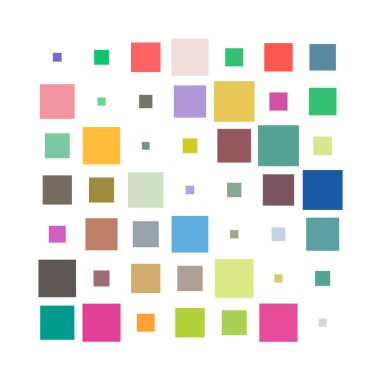 7x7 küp, kare geometrik düzenleme. Kare resimleme