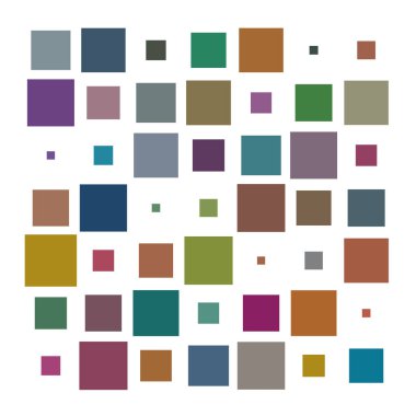 7x7 küp, kare geometrik düzenleme. Kare resimleme