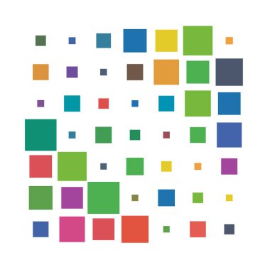 7x7 küp, kare geometrik düzenleme. Kare resimleme