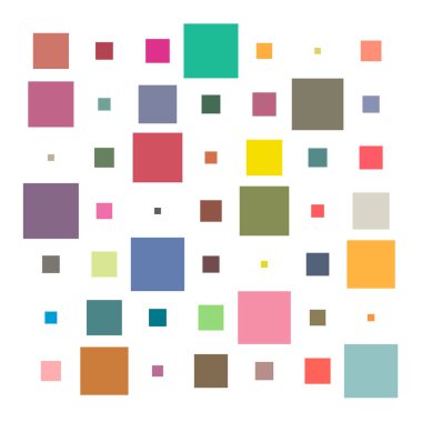 7x7 küp, kare geometrik düzenleme. Kare resimleme