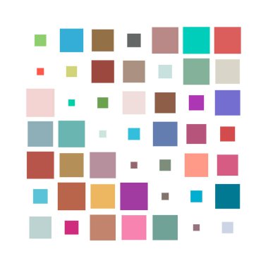 7x7 küp, kare geometrik düzenleme. Kare resimleme