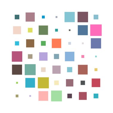 7x7 küp, kare geometrik düzenleme. Kare resimleme