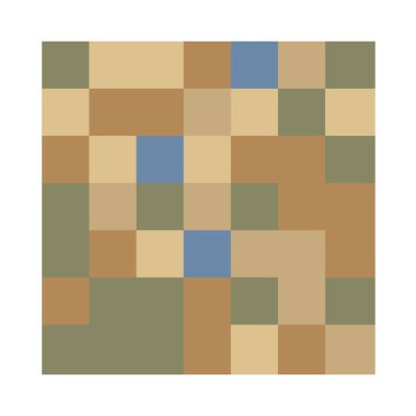 7x7 küp, kare geometrik düzenleme. Kare resimleme