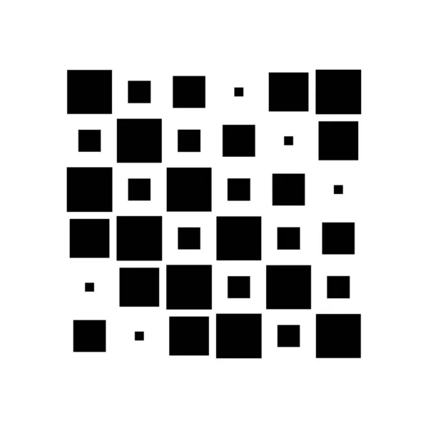 6X6立方体 正方形几何排列 方格说明 — 图库矢量图片