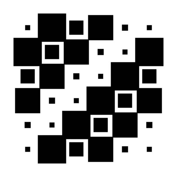 6X6 Kub Fyrkantigt Geometriskt Arrangemang Fyrkantig Illustration — Stock vektor