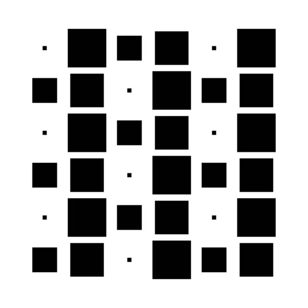 6X6 Kub Fyrkantigt Geometriskt Arrangemang Fyrkantig Illustration — Stock vektor