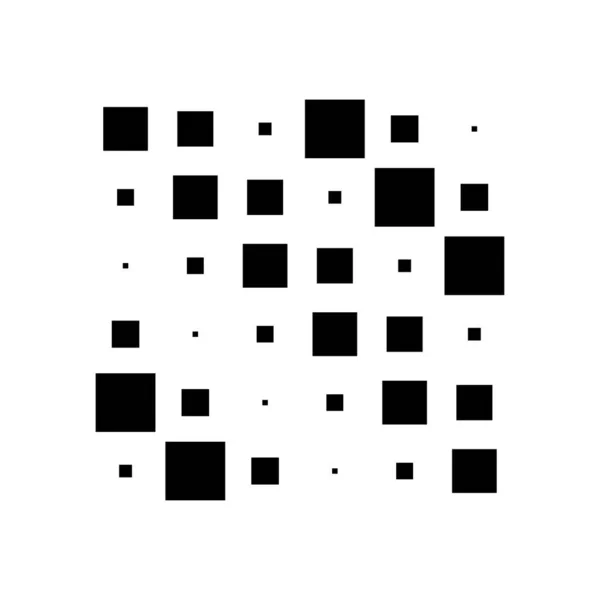 6X6 Kocka Szögletes Geometriai Elrendezéssel Négyzet Illusztráció — Stock Vector